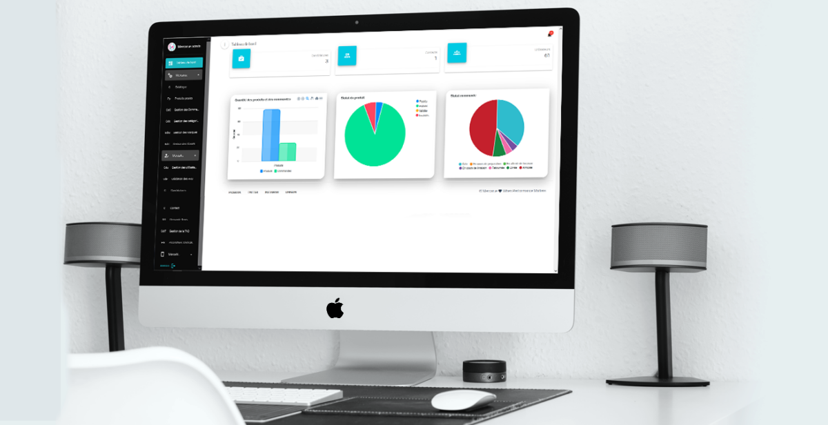 Dashboard d'administration Vue.js pour la gestion d'e-commerce - Projet pour Mercarue